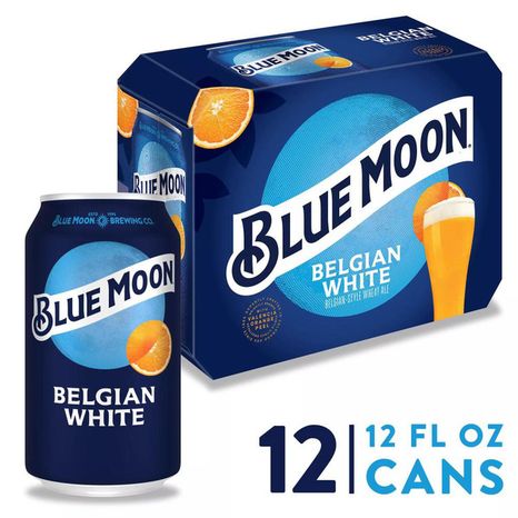 Blue Moon Belgian White Ale Can