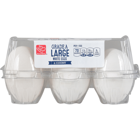 Harris Teeter Eggs, White, Large