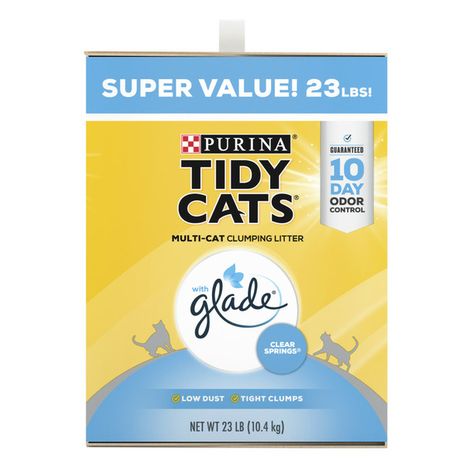 Purina Tidy Cats Clumping Cat Litter, Glade Clear Springs Multi Cat Litter