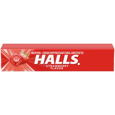 Halls Relief Strawberry Cough Drops 1 oz