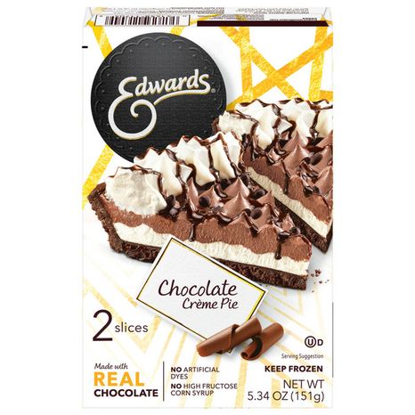 Edwards Singles Desserts Choc Crème Pie Slices