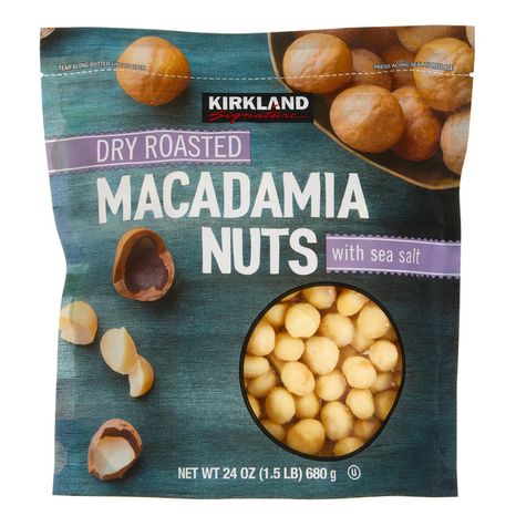 Kirkland Signature Dry Roasted Macadamia Nuts With Sea Salt
