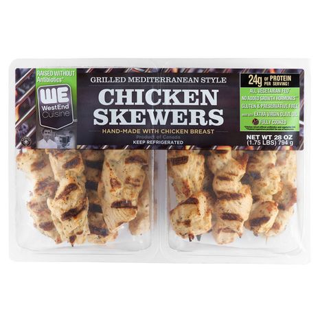 WestEnd Cuisine Grilled Mediterranean Chicken Breast Skewers