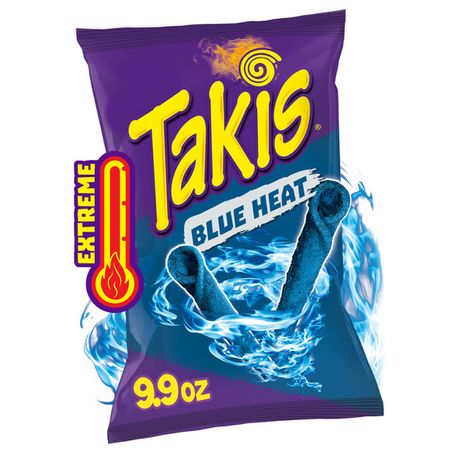 Takis Blue Heat Rolled Tortilla Chips Bag