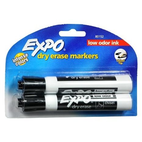 EXPO Dry Erase Markers, Chisel Tip, Intense Colors