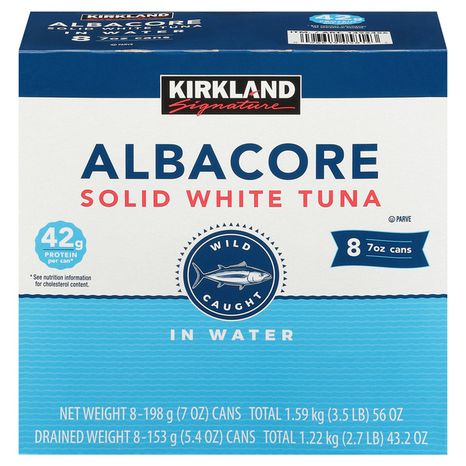 Kirkland Signature Albacore Solid White Tuna in Water