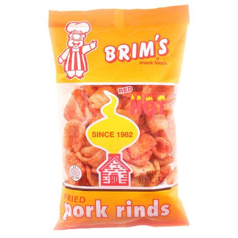Brim's Pork Rinds, Fried
