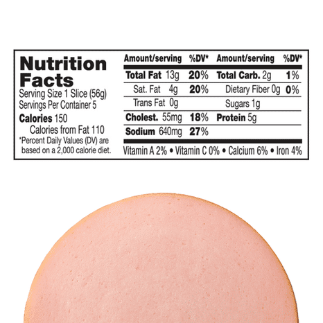 Bar-S Classic Bologna Sliced Deli-Style Lunch Meat