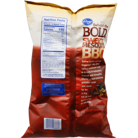 Kroger Potato Chips, Sweet & Mesquite BBQ