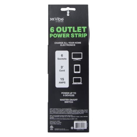 Five Below 6-Outlet Power Strip