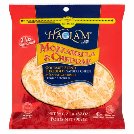Haolam Mozzarella & Cheddar Gourmet Blend Shredded Natural Cheese