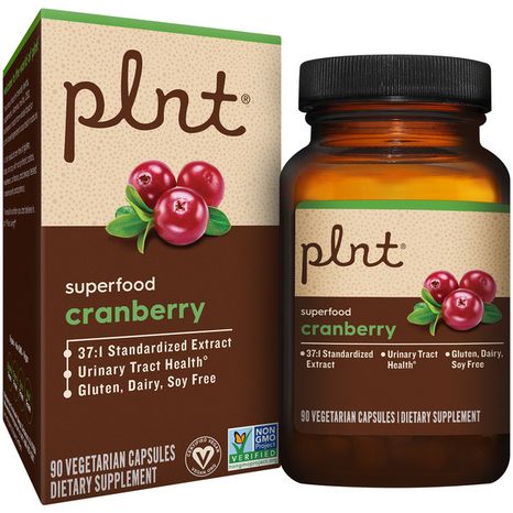 Plnt Cranberry Dietary Supplement Capsules