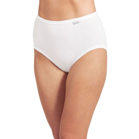 JOCKEY Women's Size 10 Plus Size 100% Cotton Elance Underwears - White
