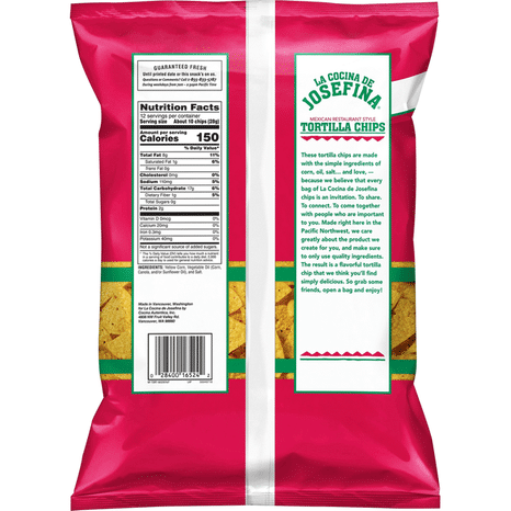 LA Cocina De Josefina Tortilla Chips, Mexican Restaurant Style