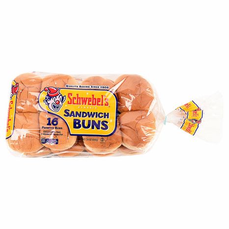 Schwebel's Hamburger Rolls 16 Ct 24 Oz (1.5 Lbs)