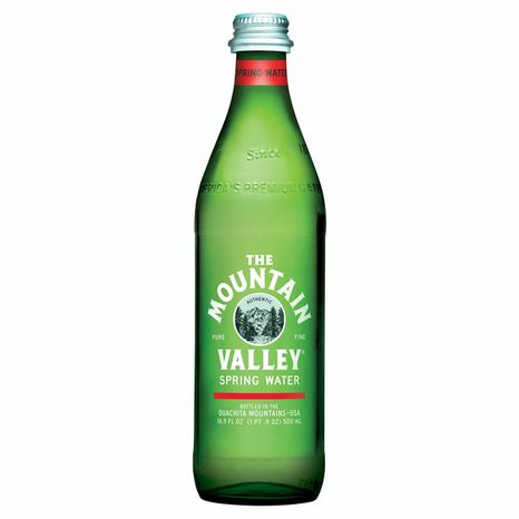The Mountain Valley Premium Spring Water, Glass Bottle