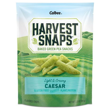 Harvest Snaps Green Pea Snacks, Baked, Caesar
