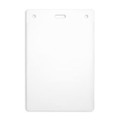 GBC 4" x 3" Clear Vertical Orientation BadgeMates ID Badge Holders