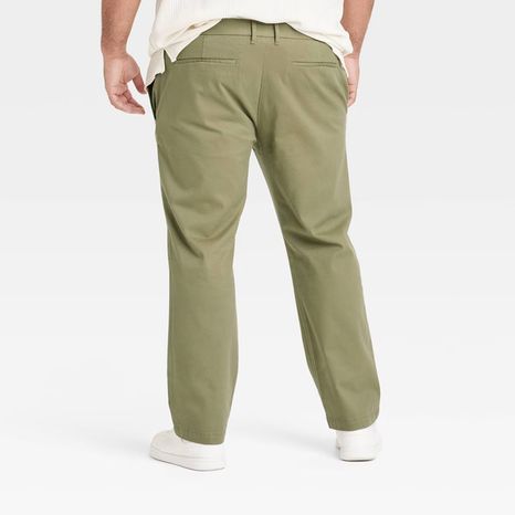 Goodfellow And Co Men's Comfort Wear Slim Fit Chino Pants, Size 31x30 - Olive Green