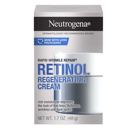 Neutrogena Rapid Wrinkle Repair Retinol Cream Face Moisturizer, Anti Aging Skin Care, 1.7 oz