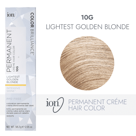 ion 10G Permanent Hair Color Creme - Lightest Golden Blonde