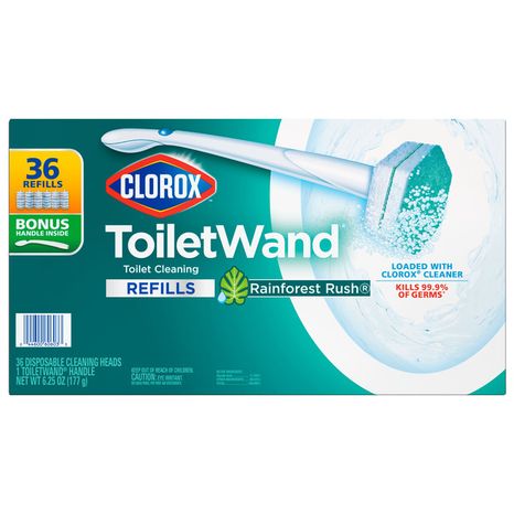 Clorox ToiletWand™ Disposable Toilet Cleaning System, 1 Handle & 36 Refill Heads