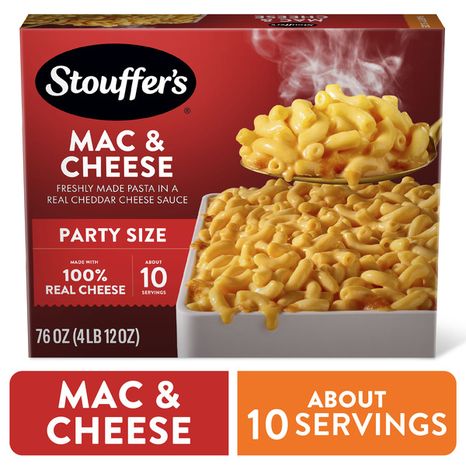 Stouffer's Mac And Cheese Party Size Frozen Mac N Cheese Frozen Dinners
