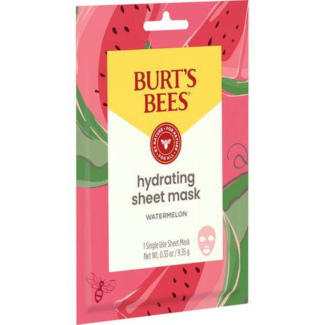Burt's Bees Hydrating Sheet Mask With Watermelon, 99% Natural Origin