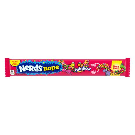 NERDS Rainbow Tear & Share Rope Candy