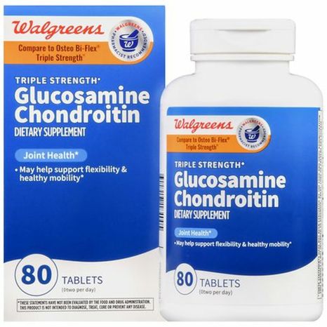 Walgreens Triple Strength Glucosamine Chondroitin Joint Health Dietary Supplement Tablets