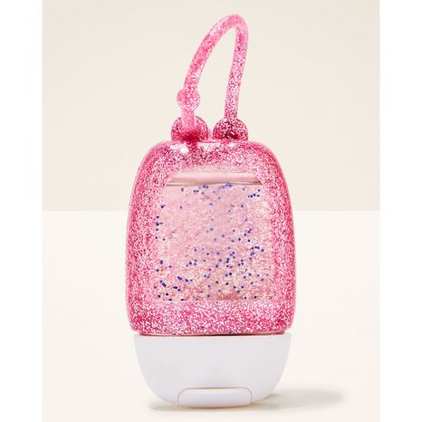 Bath & Body Works PocketBac Holder - Pink Glitter