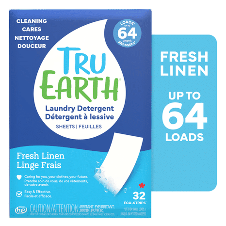 Tru Earth Laundry Detergent Sheets, Fresh Linen