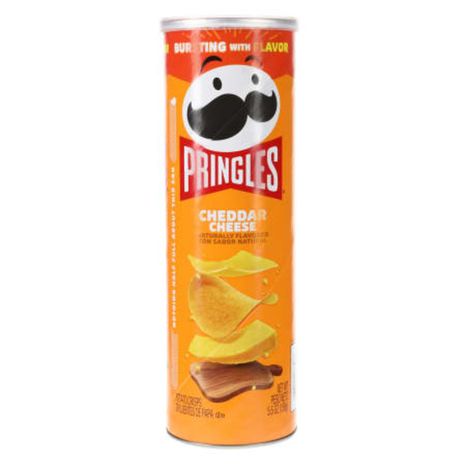 Pringles Cheddar Cheese Potato Crisps Chips