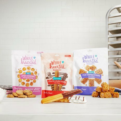 Whole Hearted Bakery Peanut Butter Flavor Mini Chip Cookies Treats For Dogs