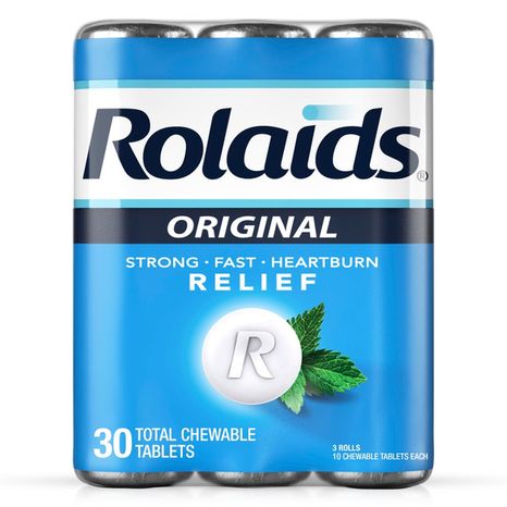 Rolaids Extra Strength Antacid, 30 Chewable Tablets, Mint Flavor