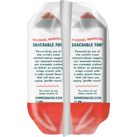 gimMe Roasted Chili Lime Seaweed Snacks Value Pack