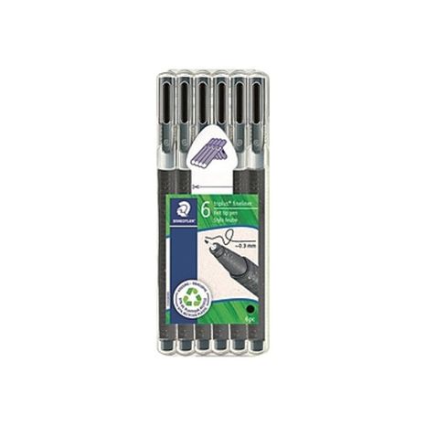 STAEDTLER Super Fine Point Black Ink Triplus Felt Pen