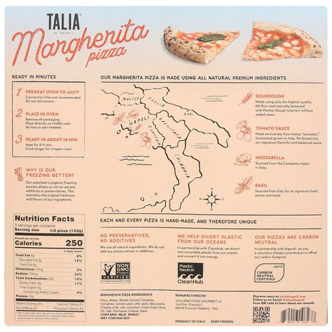 Talia di Napoli Margherita Pizza