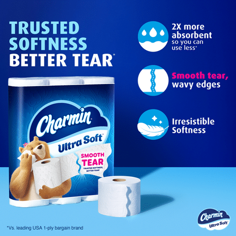 Charmin Toilet Paper Ultra Soft, Rolls