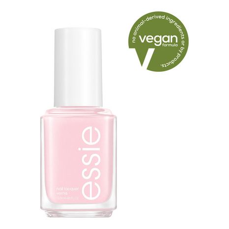 essie salon-quality nail polish, 8-free vegan, baby pink, Pillow Talk-The-Talk