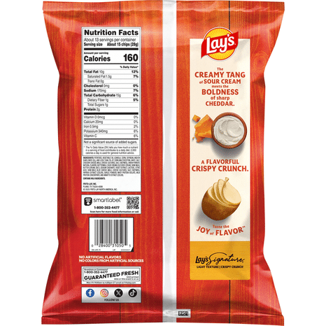 Lay's Cheddar & Sour Cream Potato Chips