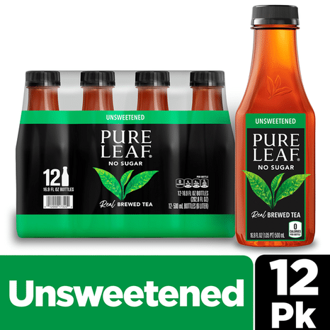Pure Leaf Unsweetened Black Tea Real Brewed Tea