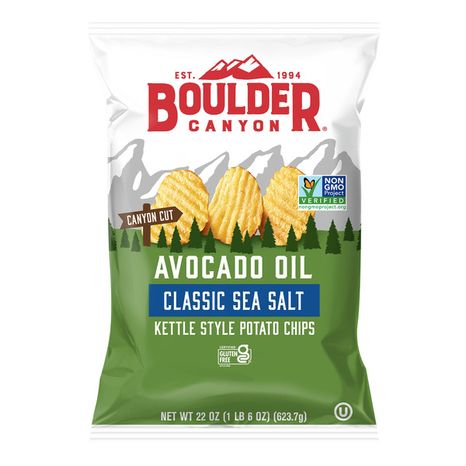 Boulder Canyon Avocado Oil Kettle Style Classic Sea Salt Potato Chips