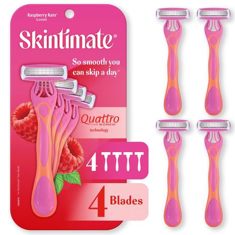 Skintimate Skin Therapy Raspberry Rain Womens Disposable Razors