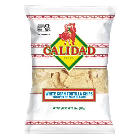 Calidad White Corn Tortilla Chips, 11 Ounce Bag