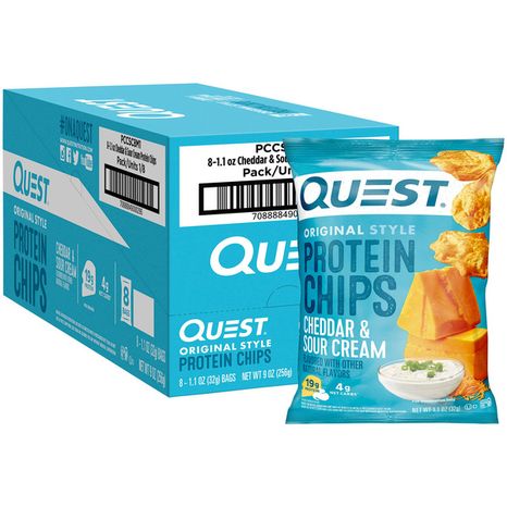 Quest Protein Chips, Cheddar & Sour Cream Flavored, Original Style