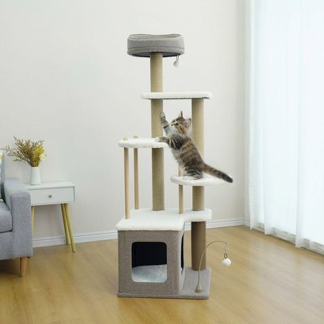 Catry Trinity Cat Tree - Brown