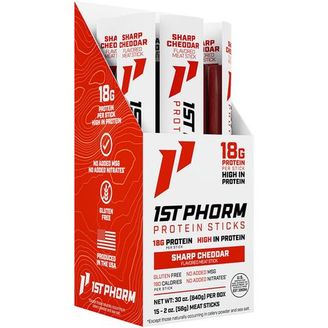 1st Phorm Sharp Cheddar Flavored Protein Sticks