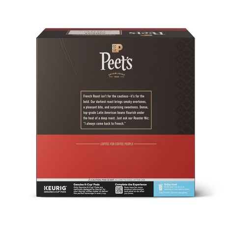 Peet's Coffee French Roast, Dark Roast Single Serve Coffee Pods