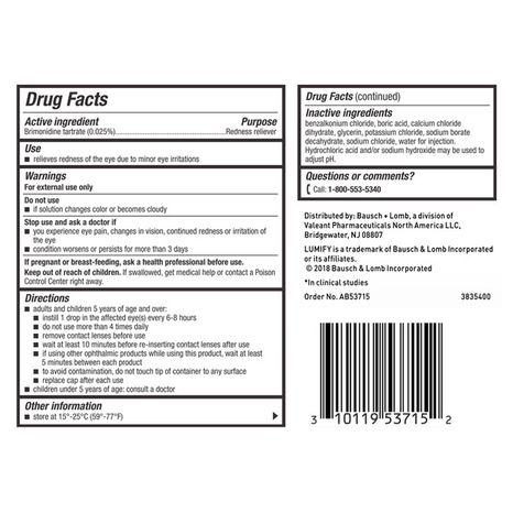 LUMIFY Redness Reliever Eye Drops